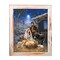 Glow Decor Blue and White A Savior is Born LED Lighted Rectangular Wall Art Decor 8" x 10"